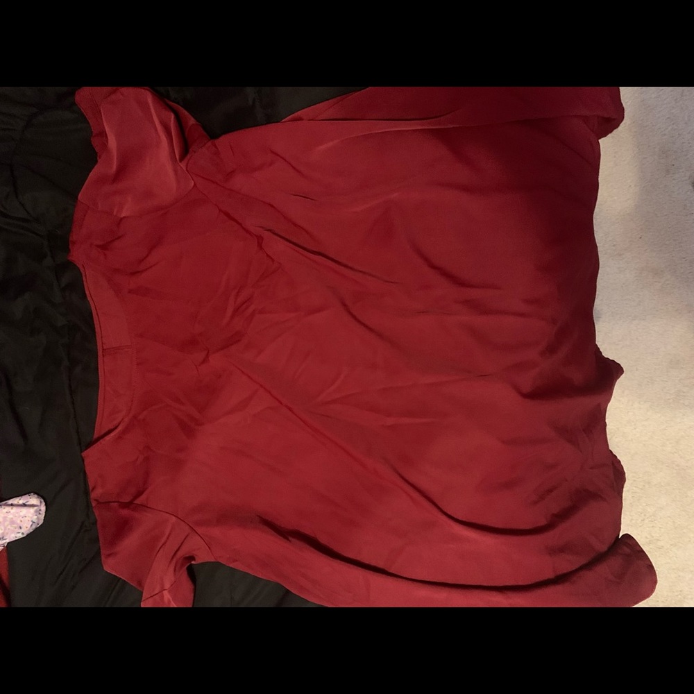 Red straight dress